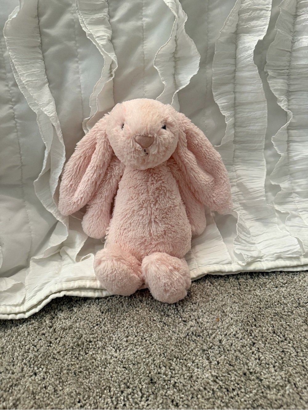 Jellycat Pale Pink Plush Bunny with Cream Tail